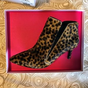 Boden leopard booties US 10/UK 40 (fit like 9)